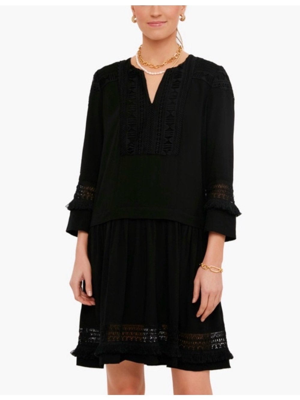 Tuckernuck Black Pippa Fringe Dress